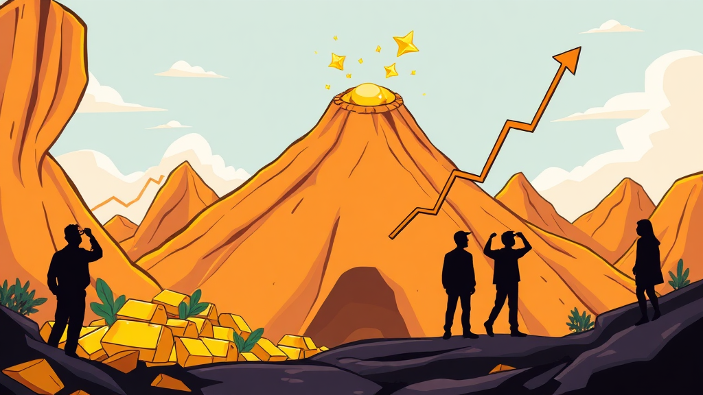 금 관련 주식 투자, 어떻게? (cartoon 스타일)