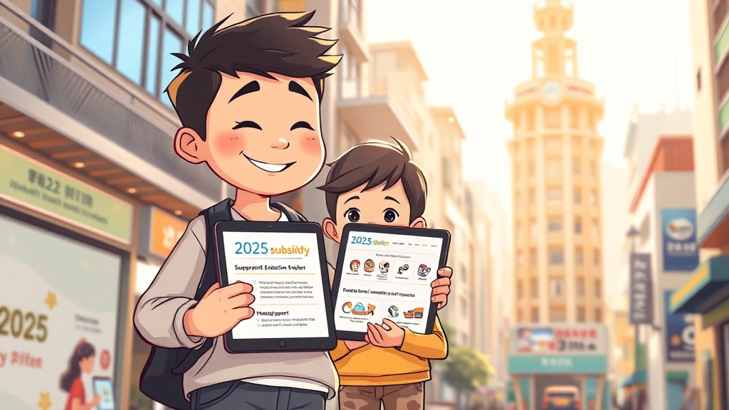 어떤 지원금을 받을 수 있나요? (cartoon 스타일)