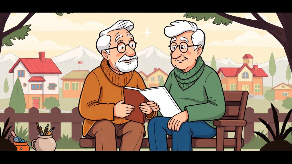 합리적인 선택을 위한 실버타운 계약 전 필수 확인 사항 (cartoon 스타일)