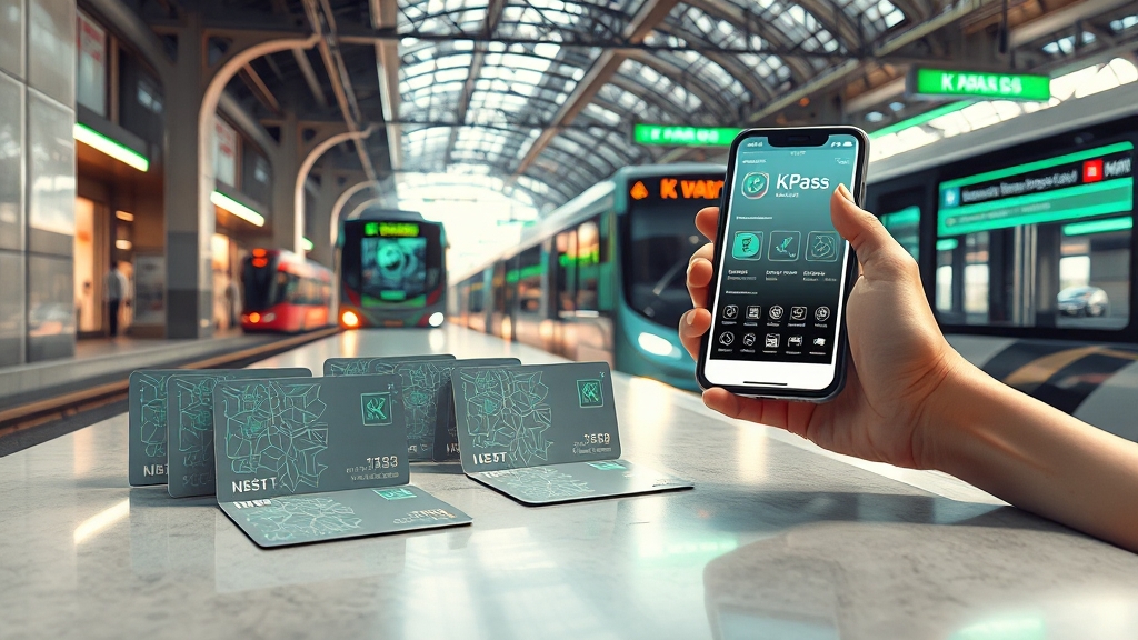 K-패스 카드 종류 및 신청 방법 (realistic 스타일)