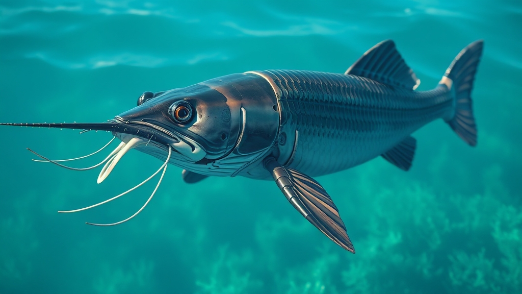 철갑상어 콘드로이친의 특징 (realistic 스타일)