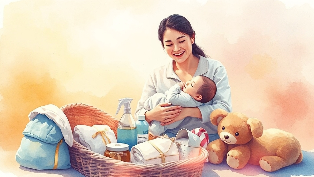 첫만남이용권, 왜 중요할까요? (watercolor 스타일)
