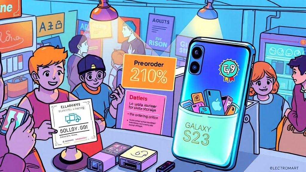 일렉트로마트 사전예약 팁 (cartoon 스타일)