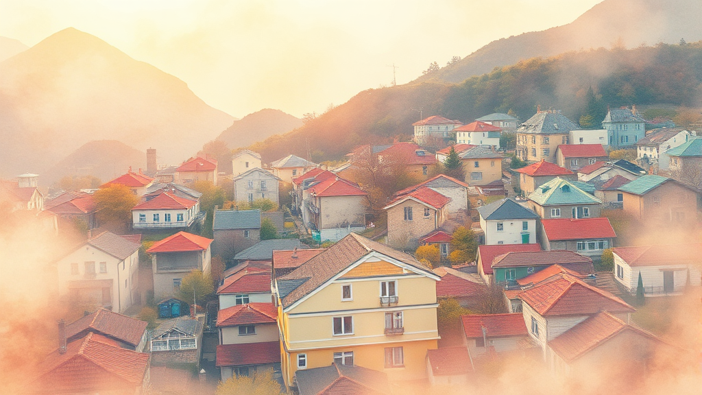 성남 주요 재개발 구역, 세금 정보는? (watercolor 스타일)