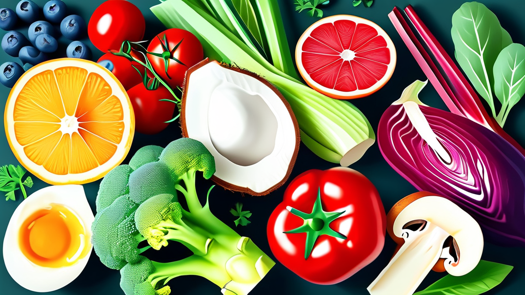 다이어트와 건강, 두 마리 토끼를 잡는 칼륨 활용법 (illustration 스타일)