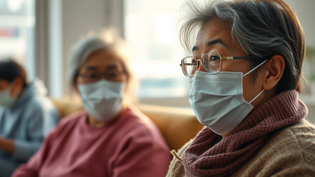 B형 독감 격리 기간과 복귀 기준 (realistic 스타일)