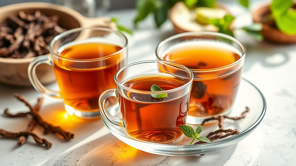 우롱차와 함께하는 건강한 식습관: 다이어트 효과 극대화 (realistic 스타일)