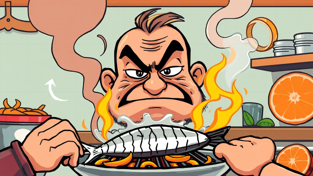 집 안 냄새, 원인과 해결책 (cartoon 스타일)