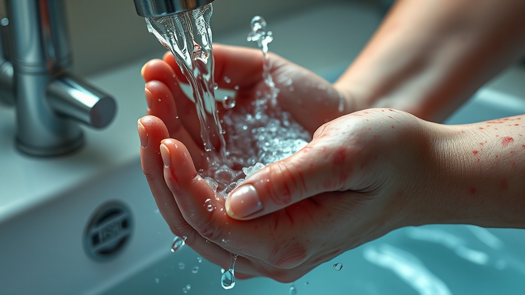 옻 알레르기 대처법 (realistic 스타일)