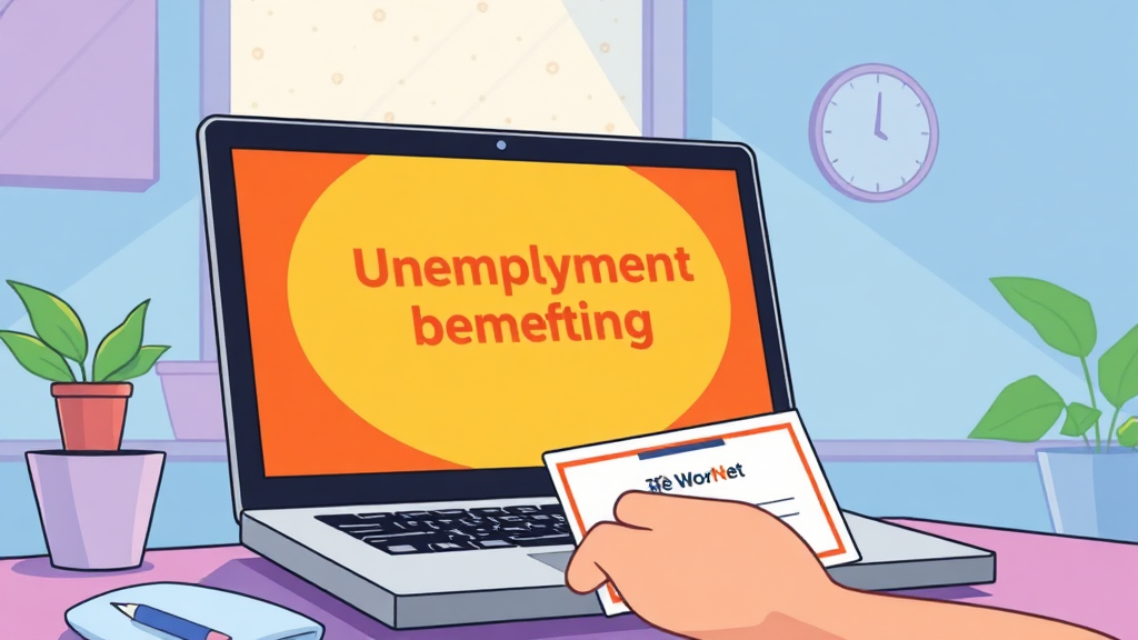 구직활동 인정 조건 (cartoon 스타일)