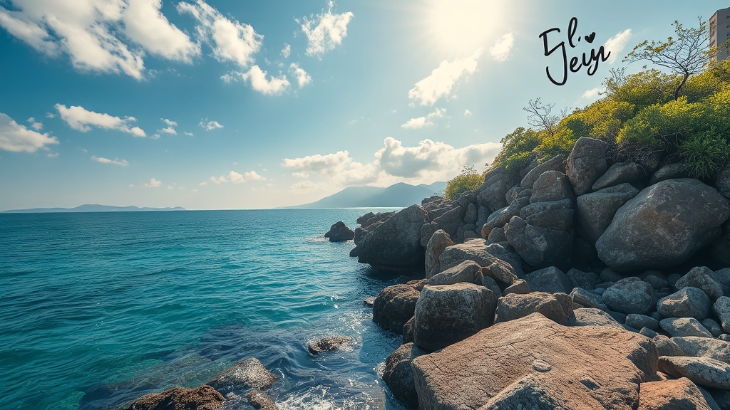 제주도 초특가 항공권, 지금 바로 득템! (realistic 스타일)