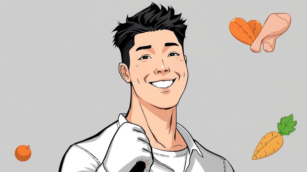 8kg 감량 다이어트 식단 (illustration 스타일)