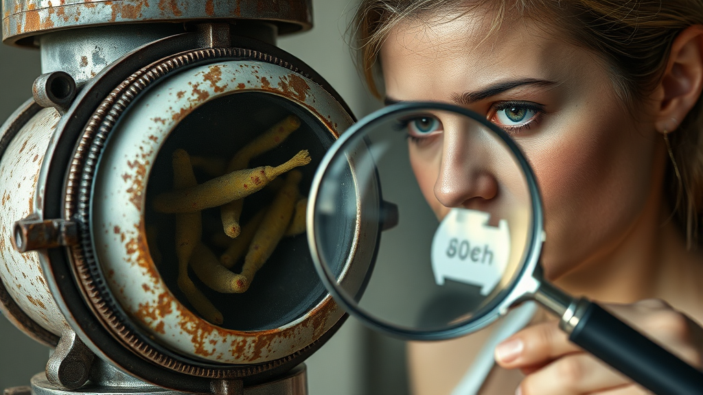 필터 교체 주기 및 자가 진단 (realistic 스타일)