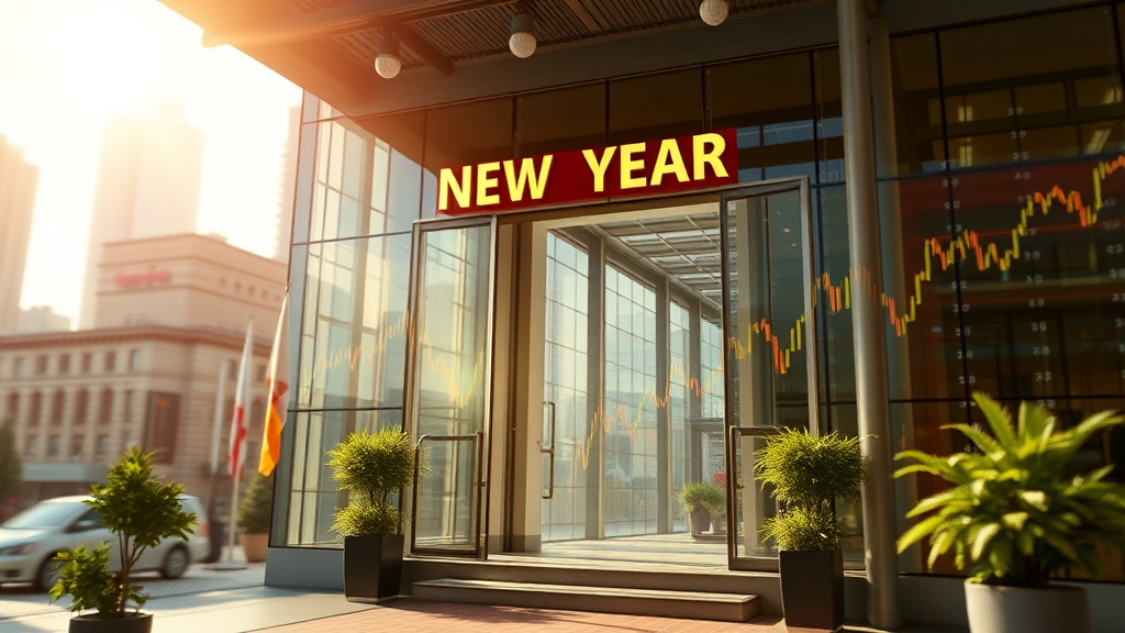 2026년 새해 첫 거래일 (realistic 스타일)