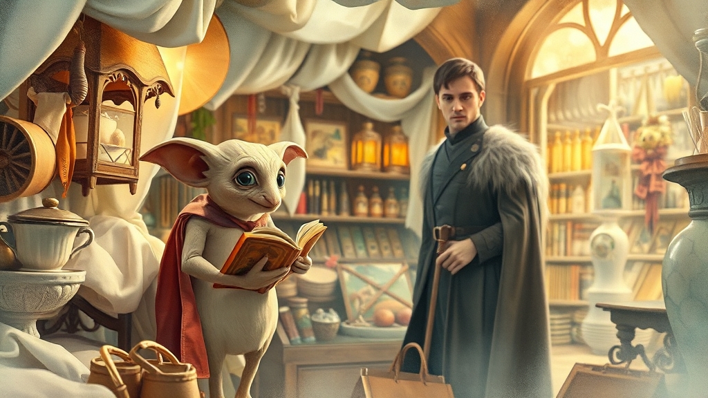 해리포터 팝업 스토어: 마호도코로 (watercolor 스타일)