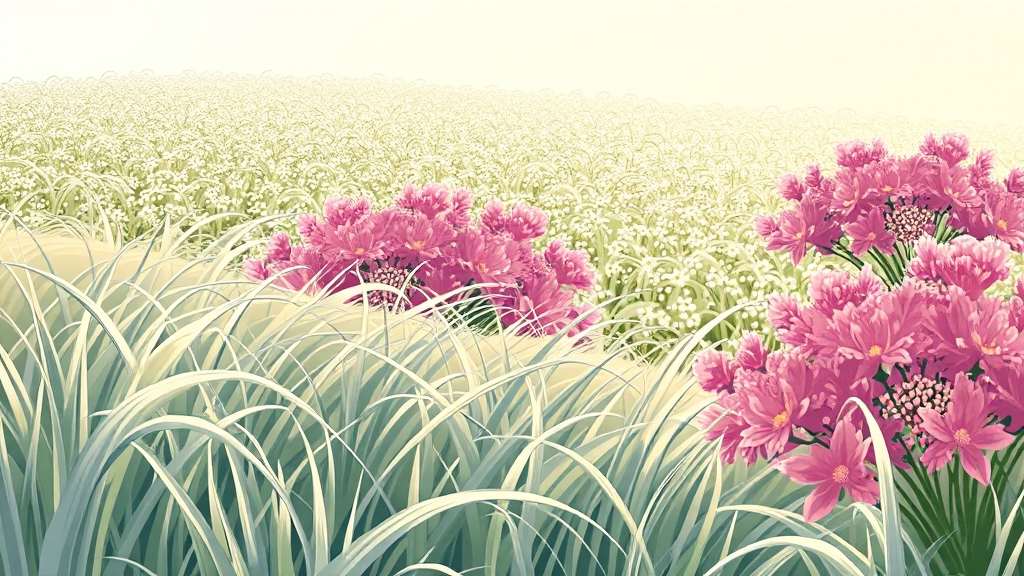 가을 제주 억새, 메밀꽃, 핑크뮬리 명소 🌸 (cartoon 스타일)