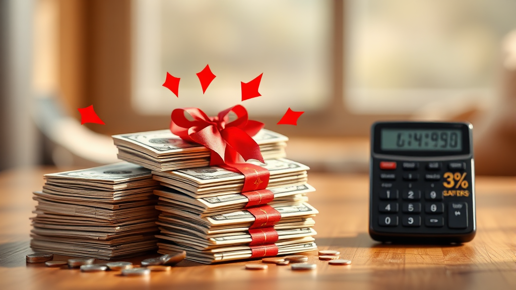 증여세 계산 방법: 면제 한도 초과 시 (realistic 스타일)