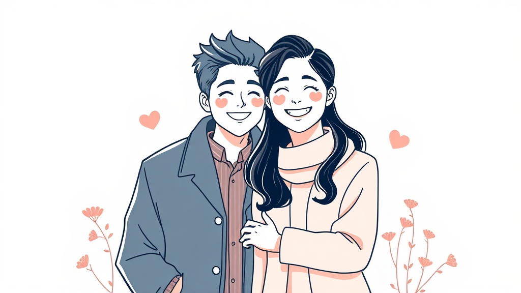 행복을 응원합니다! (illustration 스타일)