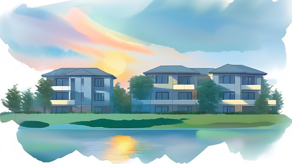 전세 시장 전망과 향후 부동산 시장 변화 예측 (watercolor 스타일)