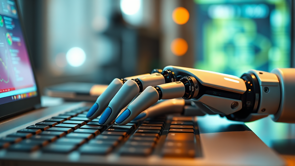 효율적인 AI 자동화 부업 분야 (realistic 스타일)