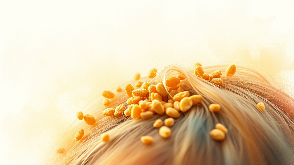 탈모 고민, 맥주효모로 해결할 수 있을까? (watercolor 스타일)