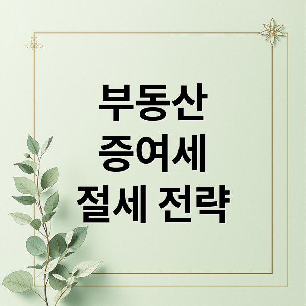 부동산
증여세
절세 전략 (부동산 증여세 계산기)