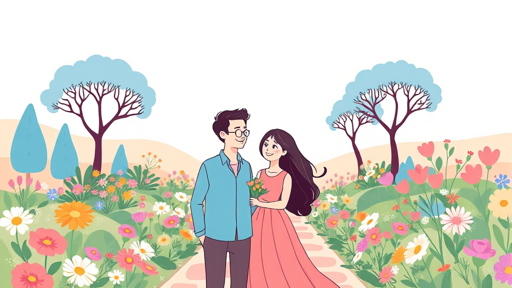 데이트 & 가족 나들이 추천 (illustration 스타일)