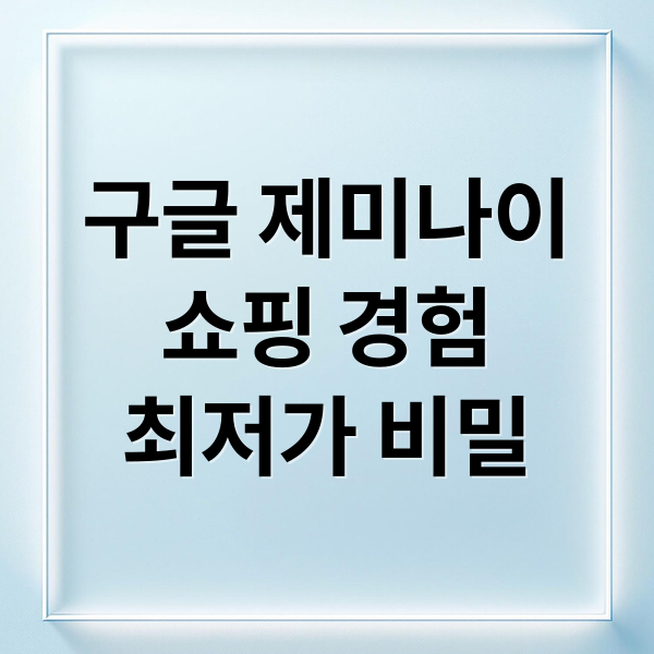 구글 제미나이
쇼핑 경험
최저가 비밀 (구글 제미나이 API 온라인 쇼핑 툴)