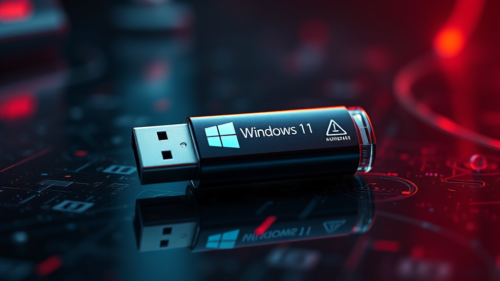 윈도우11 설치 USB, 무엇이 필요할까요? (realistic 스타일)