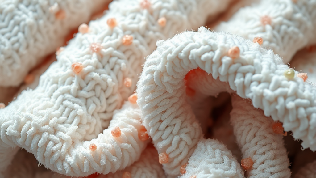 쉰내 원인: 세균과 냄새 (realistic 스타일)