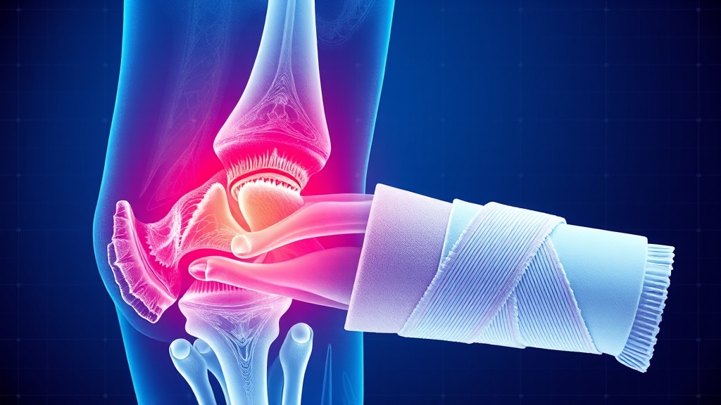 팔꿈치 통증, 진단과 치료 (illustration 스타일)