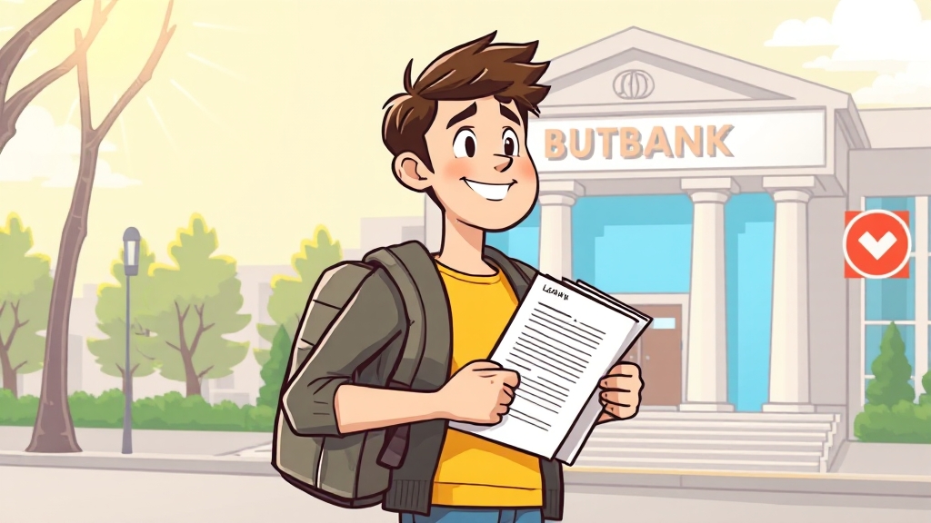 청년 전세자금대출 신청 절차 (cartoon 스타일)