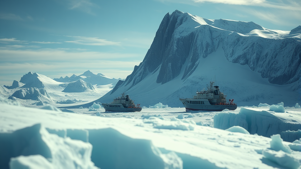 그린란드의 숨겨진 가치 (realistic 스타일)