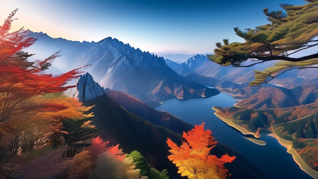 청풍호반의 숨겨진 매력 탐방 (realistic 스타일)