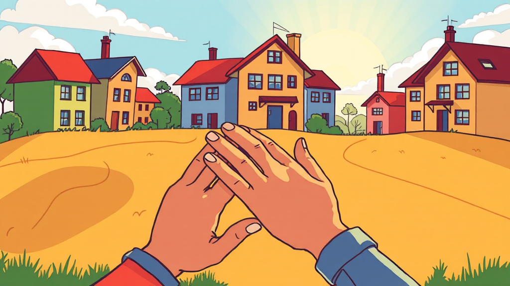 토지공개념, 핵심은 무엇일까요? (cartoon 스타일)