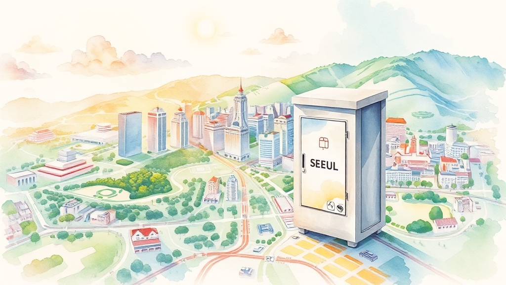 지역별 수거 장소, 어디에 있나요? (watercolor 스타일)