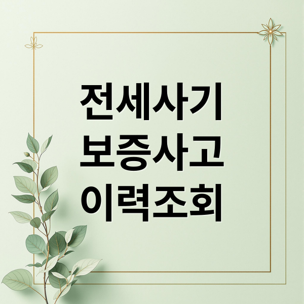 전세사기
보증사고
이력조회 (전세 사기 보증사고 이력 열람)