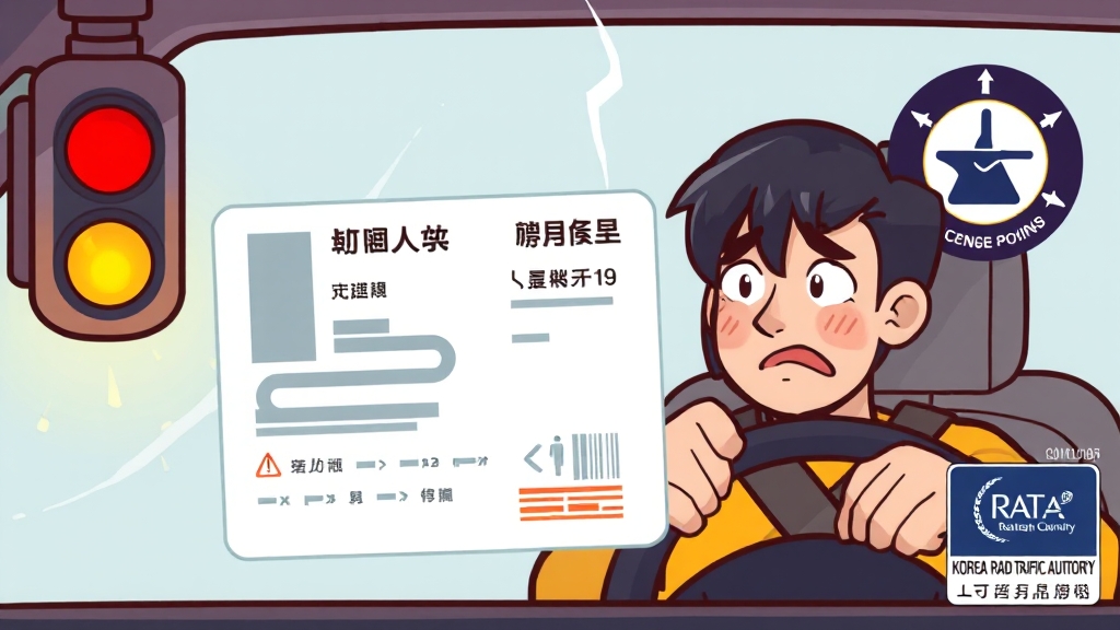 벌점 누적, 어떤 처벌을 받을까? (cartoon 스타일)