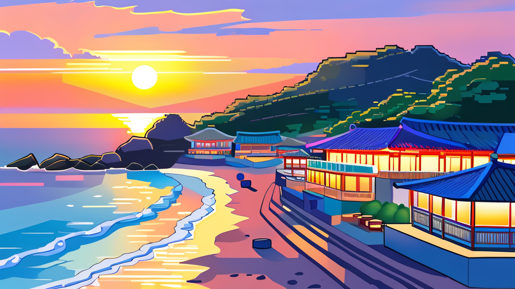 태안의 매력 더하기: 주변 관광 및 맛집 정보 (cartoon 스타일)