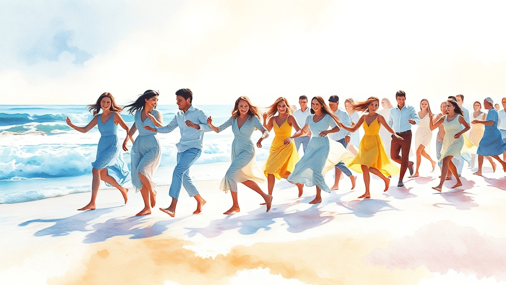 라인댄스 배우는 방법 (watercolor 스타일)