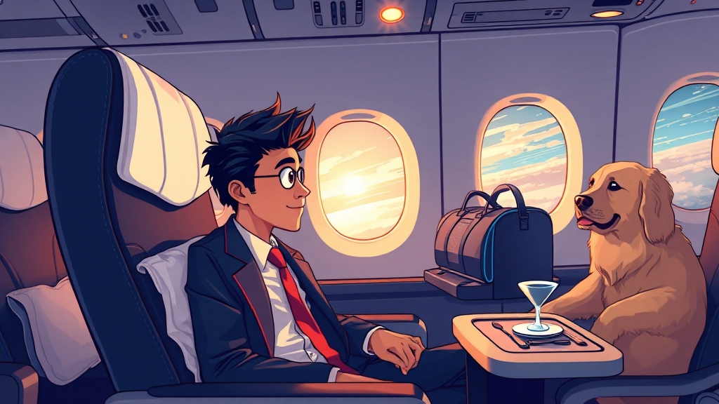 대한항공 마일리지 활용법 (cartoon 스타일)