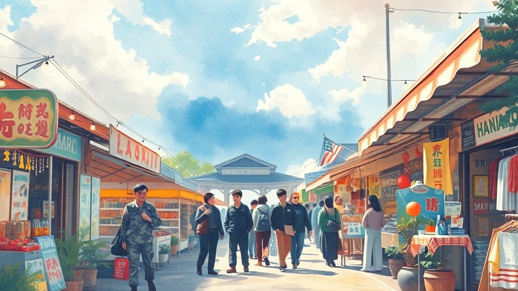 소비쿠폰 사용처 안내 (watercolor 스타일)