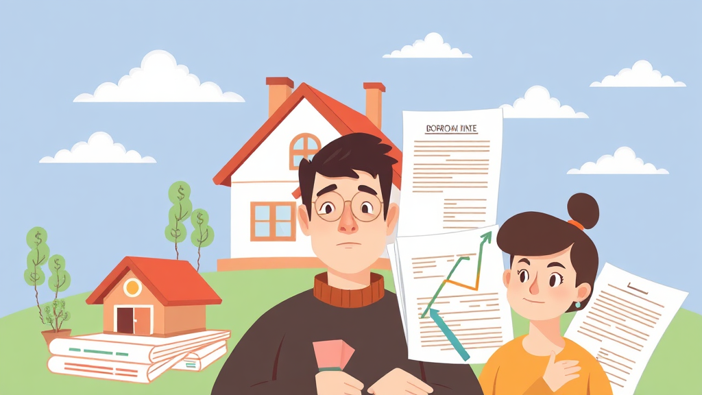 주택담보대출, 왜 필요할까? (illustration 스타일)