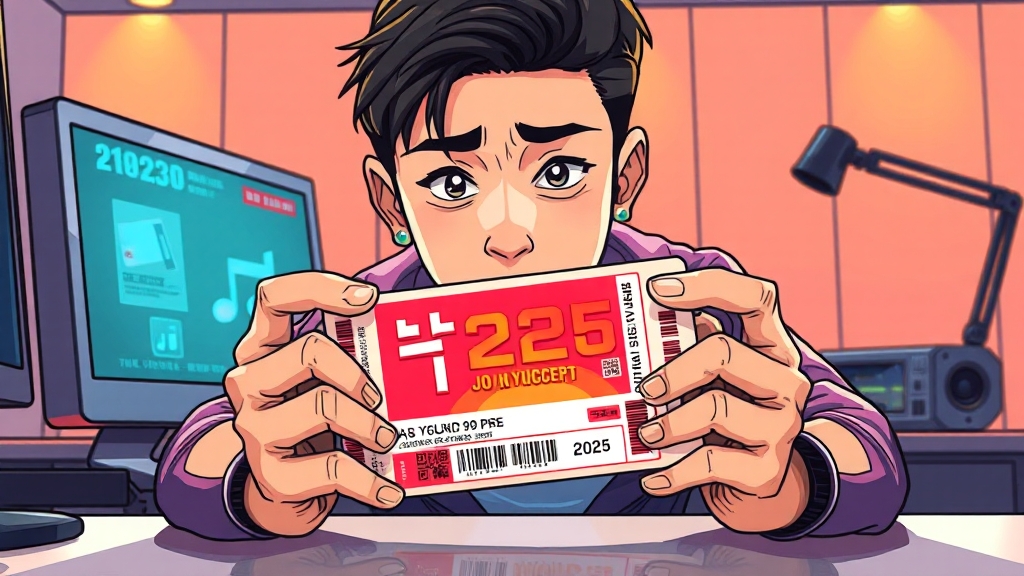 티켓팅 성공 전략: 준비사항 & 오픈 전략 (cartoon 스타일)