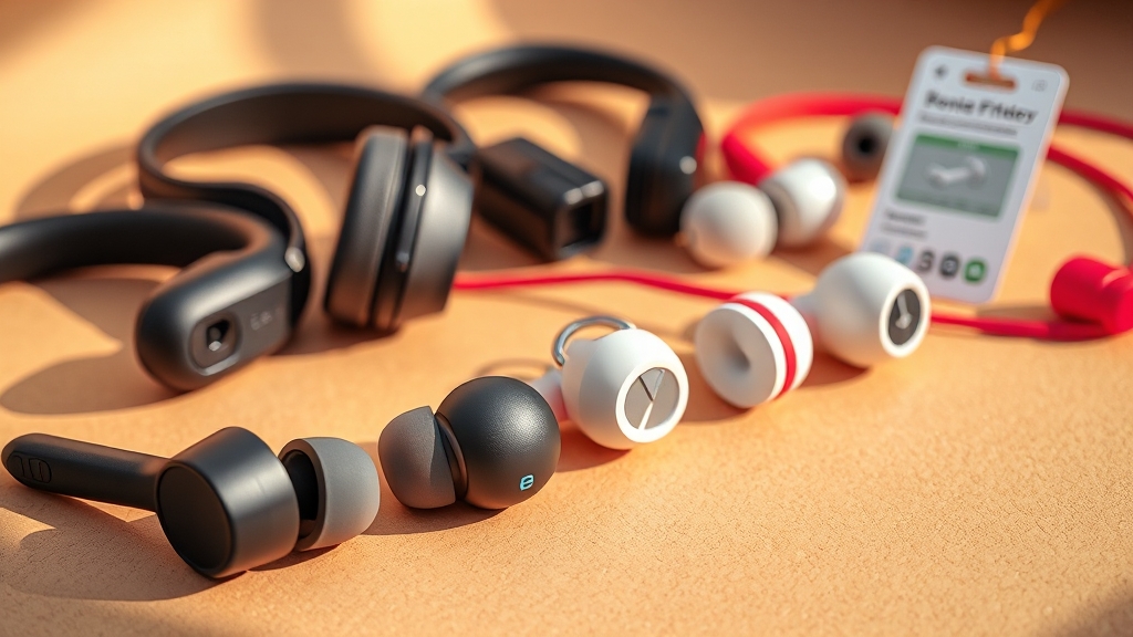 골전도 이어폰 선택 가이드 (realistic 스타일)