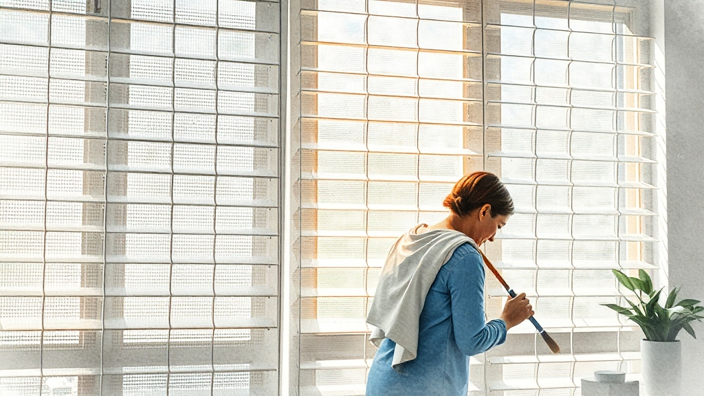 블라인드 유지 관리 & 청소 꿀팁 (watercolor 스타일)