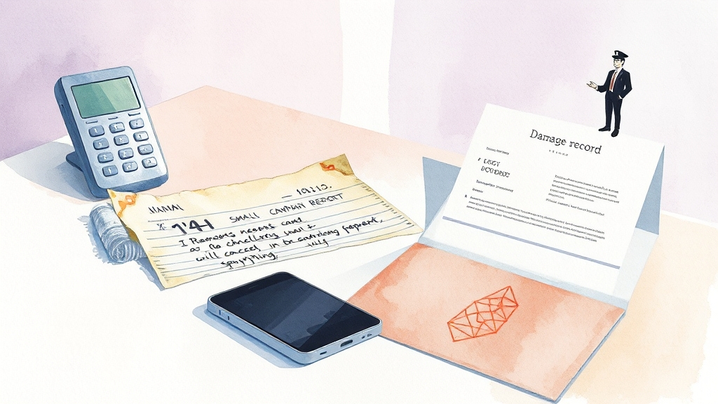 소액결제 피해 발생 시 대처법 (watercolor 스타일)