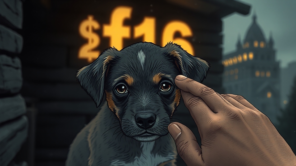 보호소 운영의 어려움 (illustration 스타일)