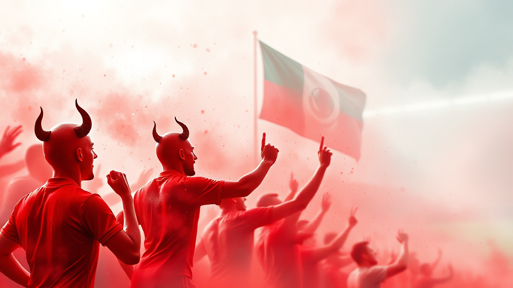 한국 A조 경기 일정 및 장소 (watercolor 스타일)