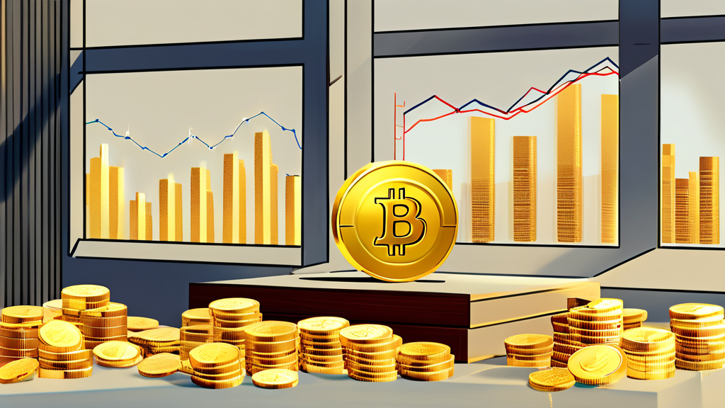 금값 하락 속 투자 기회와 위험 요소 (illustration 스타일)